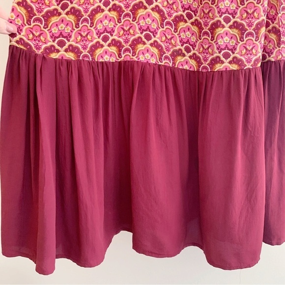 Plenty by Tracy Reese Silk Halter Maxi Dress 6 Floral Tiered - Picture 3 of 7